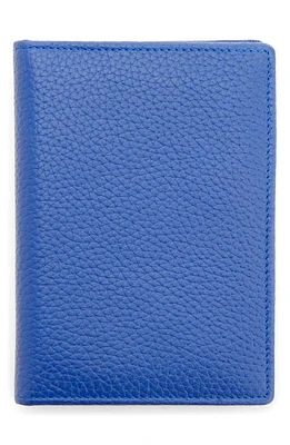 ROYCE New York Leather Vaccine Card & Passport Holder in Cobalt Blue at Nordstrom