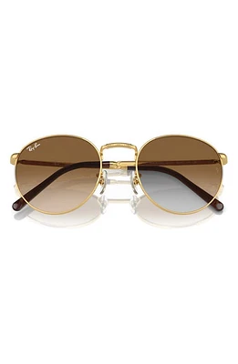 Ray-Ban New Round 53mm Phantos Sunglasses in Gold Brown at Nordstrom