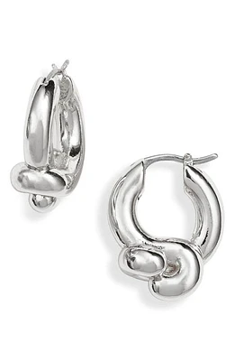 Jenny Bird Maeve Knotted Hoop Earrings in High Polish Silver at Nordstrom