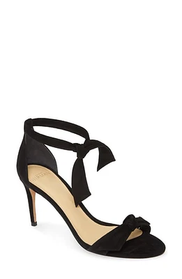 Alexandre Birman Clarita Ankle Tie Sandal Black Suede at Nordstrom,