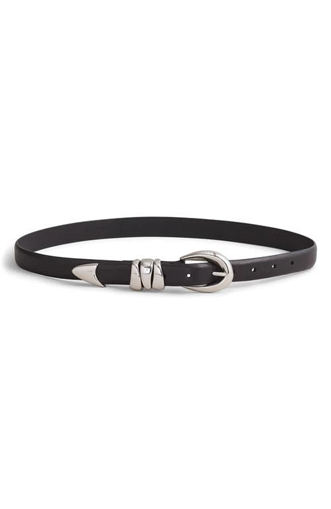 Madewell Chunky Metal Leather Belt at Nordstrom,