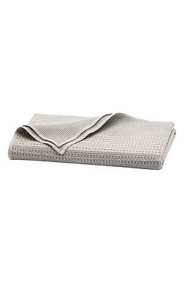 Boll & Branch Waffle Mixed Stripe Throw Blanket in Pewter at Nordstrom