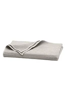 Boll & Branch Waffle Mixed Stripe Throw Blanket in Pewter at Nordstrom