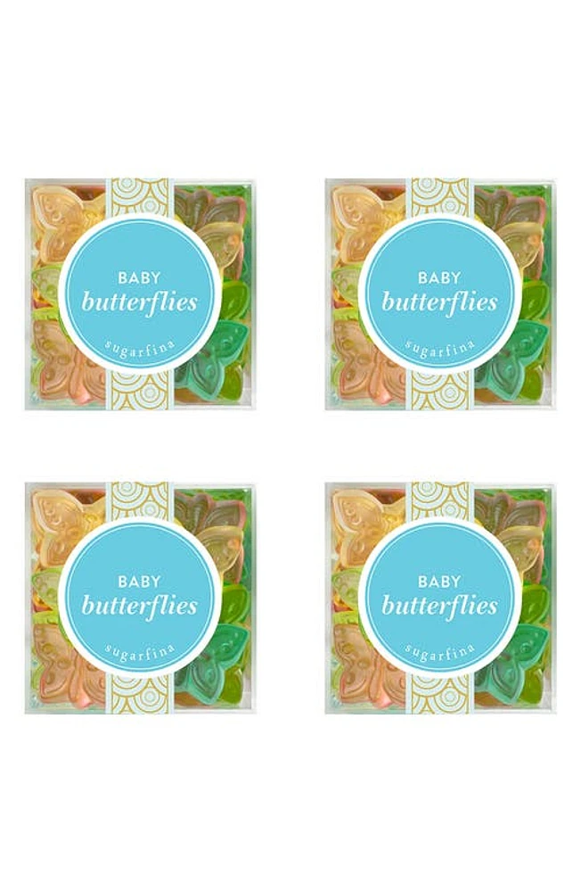 sugarfina Baby Butterflies 4-Piece Candy Cube in Blue at Nordstrom