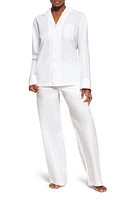 SKIMS Cotton Poplin Sleep Pants Snow at Nordstrom,