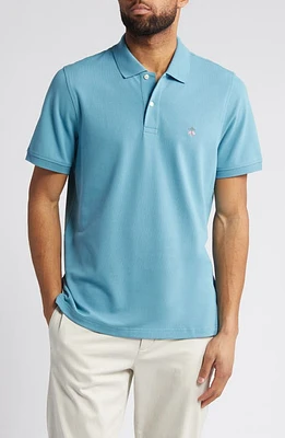 Brooks Brothers Stretch Cotton Piqué Knit Polo Adriatic Blue at Nordstrom,