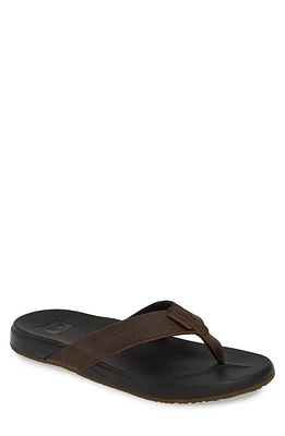 Reef Cushion Bounce Phantom Flip Flop Black/Brown at Nordstrom,