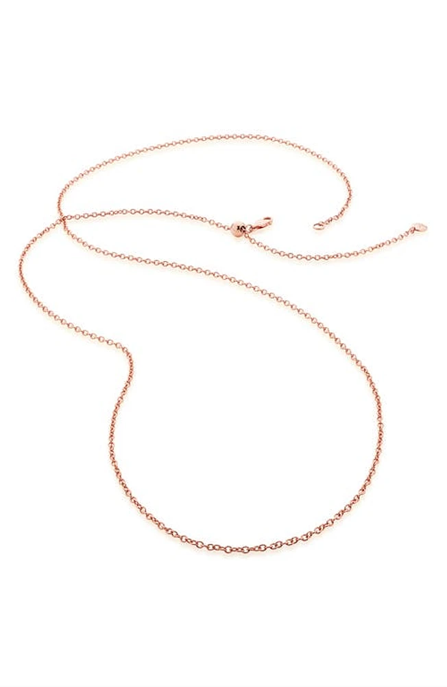 Monica Vinader Rolo Chain Necklace in Rose Gold at Nordstrom