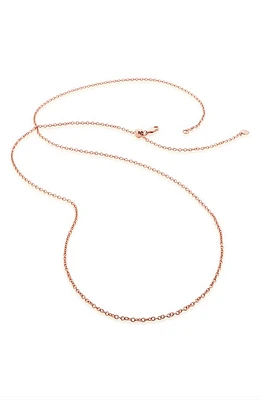 Monica Vinader Rolo Chain Necklace in Rose Gold at Nordstrom