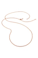 Monica Vinader Rolo Chain Necklace in Rose Gold at Nordstrom