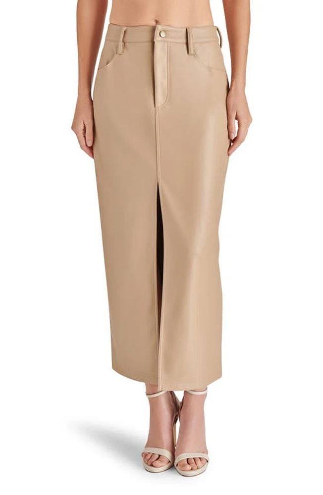 Steve Madden Avani Faux Leather Midi Skirt at Nordstrom,