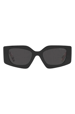 Prada 51mm Rectangular Sunglasses in Black at Nordstrom