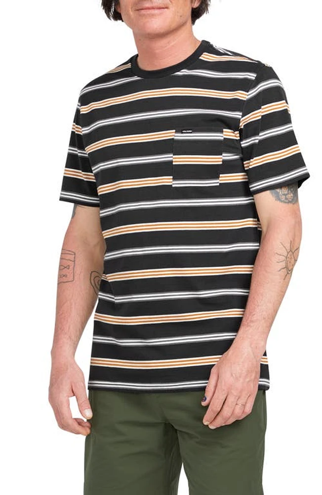 Volcom Bongo Stripe Pocket T-Shirt Stealth at Nordstrom,