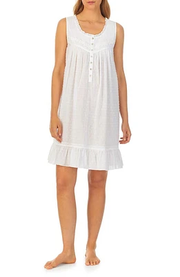 Eileen West Sleeveless Swiss Dot Short Nightgown at Nordstrom,