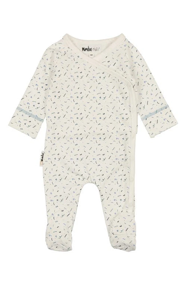 Manière Silly Squiggle Footie White at Nordstrom,