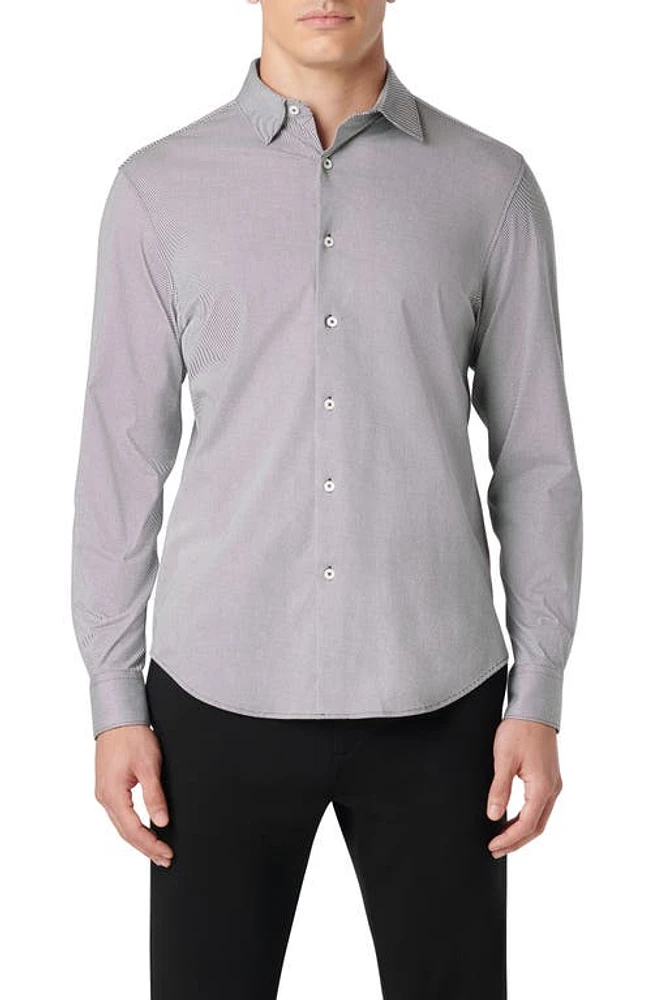 Bugatchi James OoohCotton Stripe Button-Up Shirt at Nordstrom,