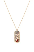 L'Atelier Nawbar Elements of Love Fire Pendant Necklace in Black Pearl/Red Coral at Nordstrom