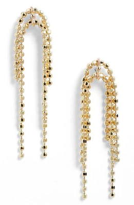 Poppy Finch Cluster Ball Chain Drop Earrings in 14K Yellow Gold at Nordstrom