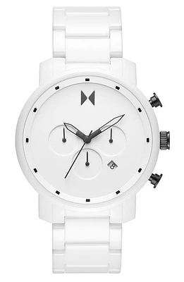 MVMT Chronograph Ceramic Bracelet Watch