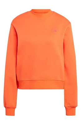 adidas by Stella McCartney Logo Crewneck Sweatshirt Active Orange at Nordstrom,