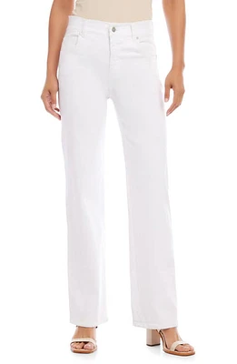 Karen Kane Wide Leg Jeans White at Nordstrom,