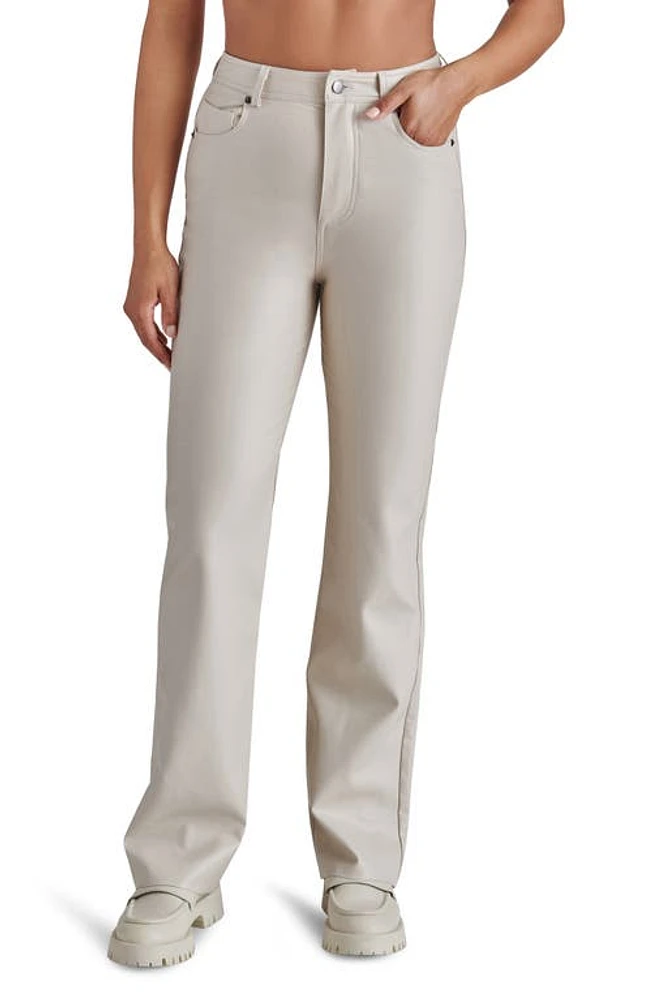 Steve Madden Loren Faux Leather Straight Leg Pants at Nordstrom,