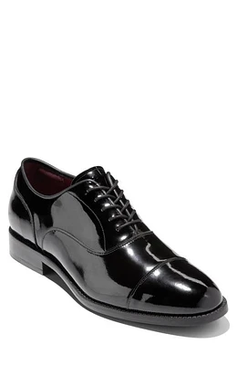 Cole Haan Broadway Cap Toe Oxford Black Patent/Black at Nordstrom,