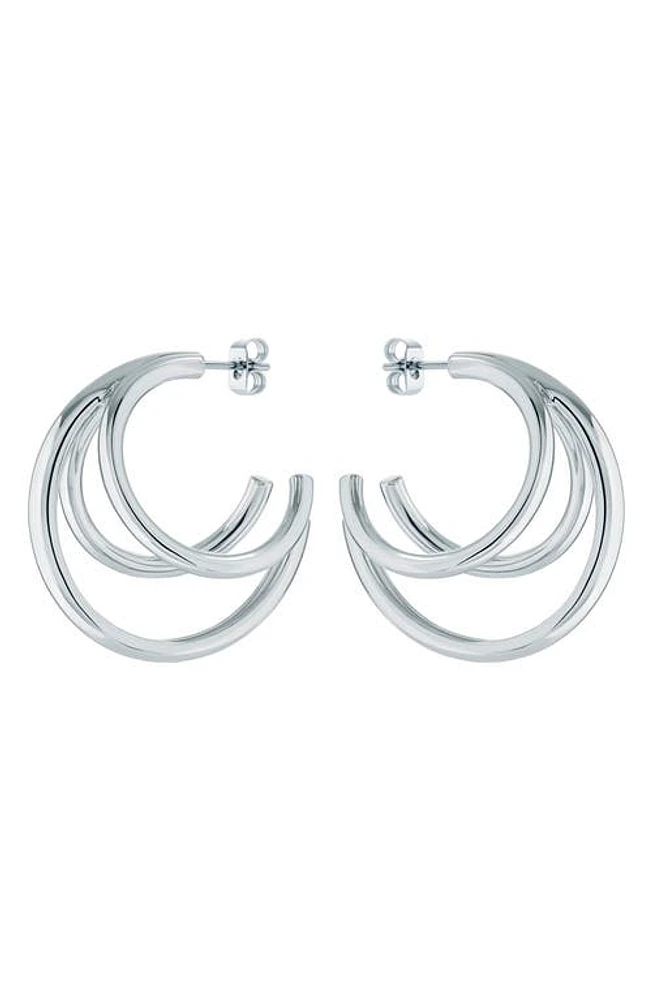 Ted Baker London Henreta Triple Hoop Earrings in Silver Tone at Nordstrom