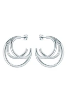 Ted Baker London Henreta Triple Hoop Earrings in Silver Tone at Nordstrom