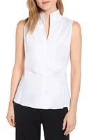 Ming Wang Sleeveless Woven Shell White at Nordstrom,