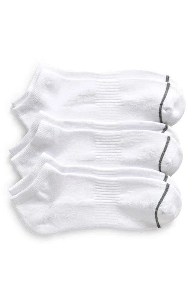 Nordstrom 3-Pack Everyday Ankle Socks in White at Nordstrom, Size Regular