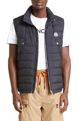 Moncler Albyt Quilted Down Vest in Navy at Nordstrom, Size 5