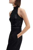 MANGO Sequin Top in Black at Nordstrom, Size Small