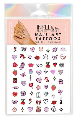 INKED by Dani Valentine's Nail Art Temporary Tattoos in Multi at Nordstrom