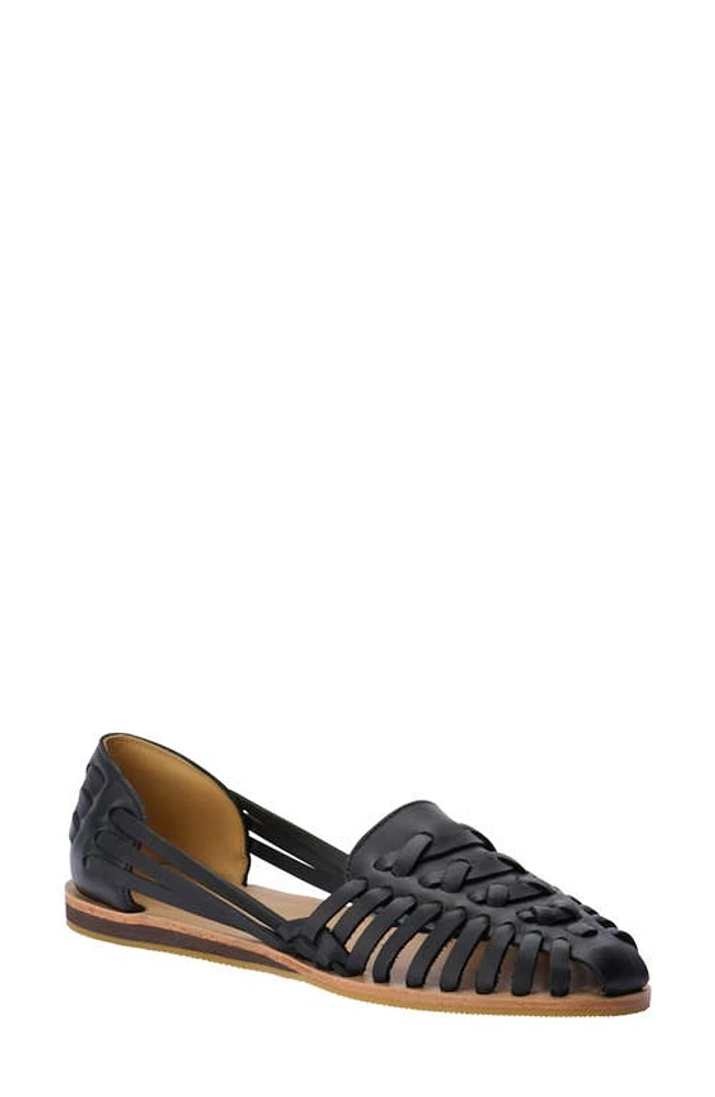 Nisolo Huarache Flat Black at Nordstrom,