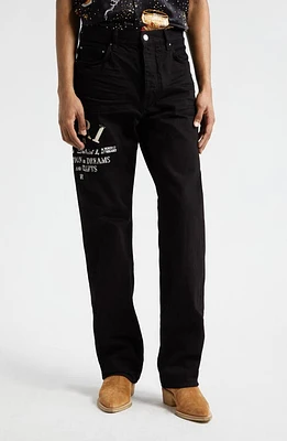 AMIRI Distressed Arts District Jeans Black Od at Nordstrom,