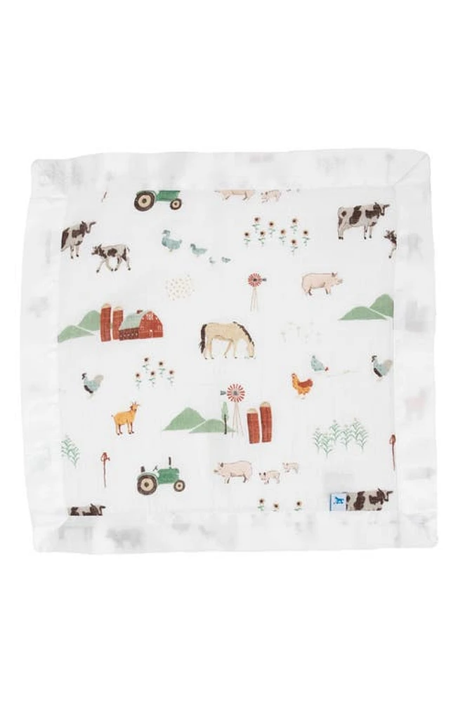 little unicorn 3-Pack Print Cotton Muslin Blankets in Farmyard at Nordstrom