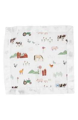 little unicorn 3-Pack Print Cotton Muslin Blankets in Farmyard at Nordstrom