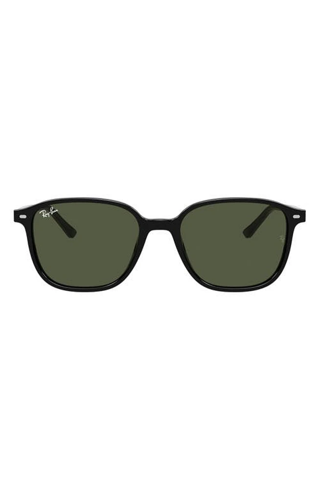 Ray-Ban Leonard 55mm Square Sunglasses in Black at Nordstrom