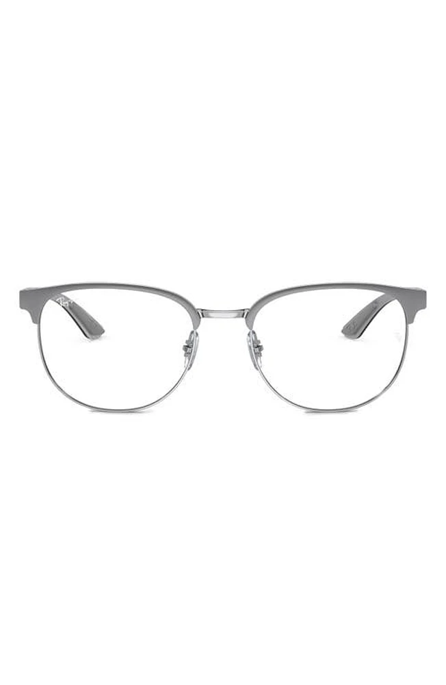 Ray-Ban 54mm Irregular Optical Glasses in Grey at Nordstrom