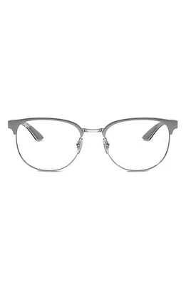 Ray-Ban 54mm Irregular Optical Glasses in Grey at Nordstrom