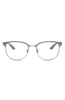 Ray-Ban 54mm Irregular Optical Glasses in Grey at Nordstrom