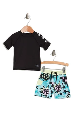 Volcom Rashguard T-Shirt & Swim Shorts Set at Nordstrom,