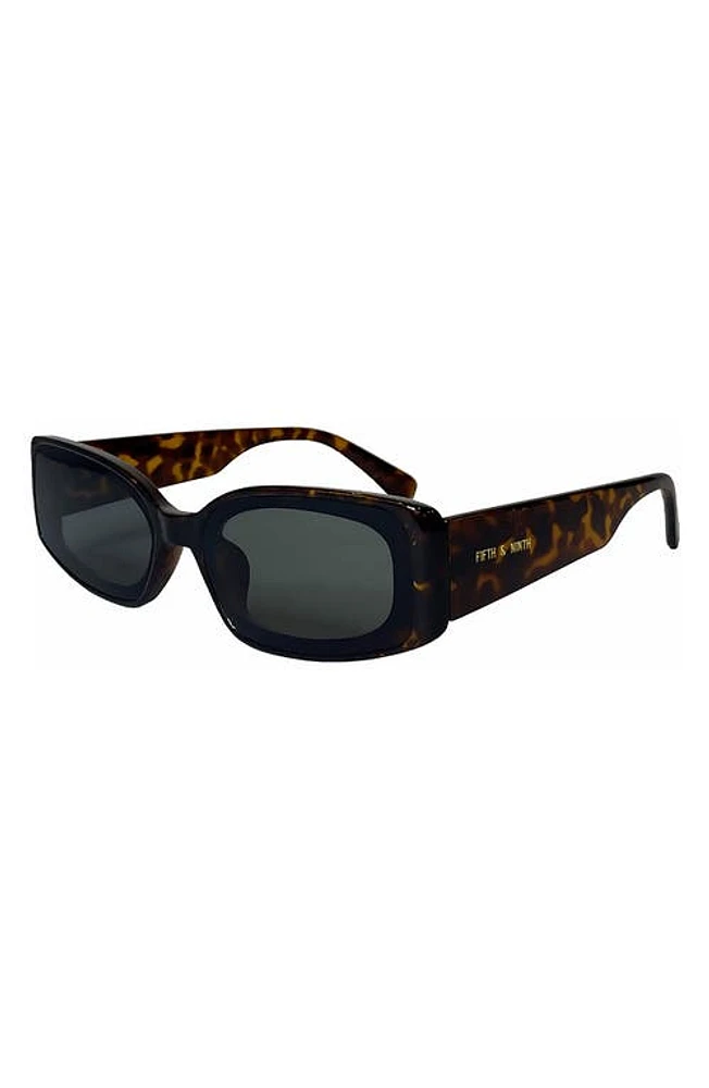 Fifth & Ninth Cannes 57mm Rectangle Sunglasses in Torte/Black at Nordstrom