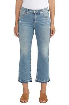 JAG Eloise High Waist Raw Hem Crop Bootcut Jeans Blue Dust at Nordstrom, X