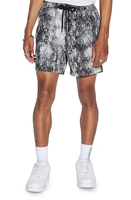 Ksubi Mamba Water Resistant Drawstring Board Shorts Black at Nordstrom,