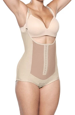 Bellefit Postpartum Bodysuit Corset Girdle Beige at Nordstrom,