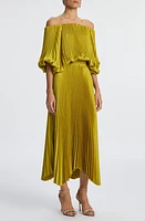 A. L.C. Sienna Pleated Off the Shoulder Maxi Dress at Nordstrom,