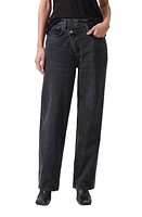 AGOLDE Crisscross High Waist Organic Cotton Straight Leg Jeans in Shambles at Nordstrom, Size 31