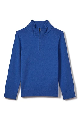 Reiss Kids' Blackhall Wool Quarter Zip Sweater Lapis Blue at Nordstrom